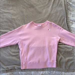 Bubblegum pink Champion Cotton pullover sweater